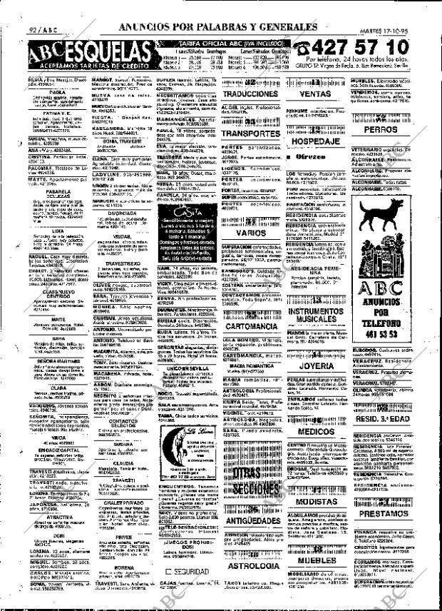 ABC SEVILLA 17-10-1995 página 92