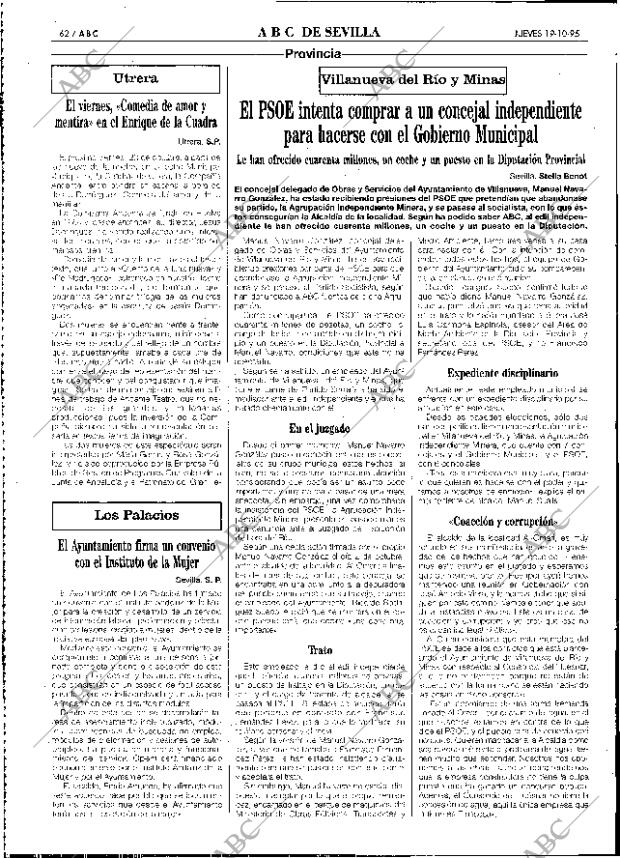 ABC SEVILLA 19-10-1995 página 62
