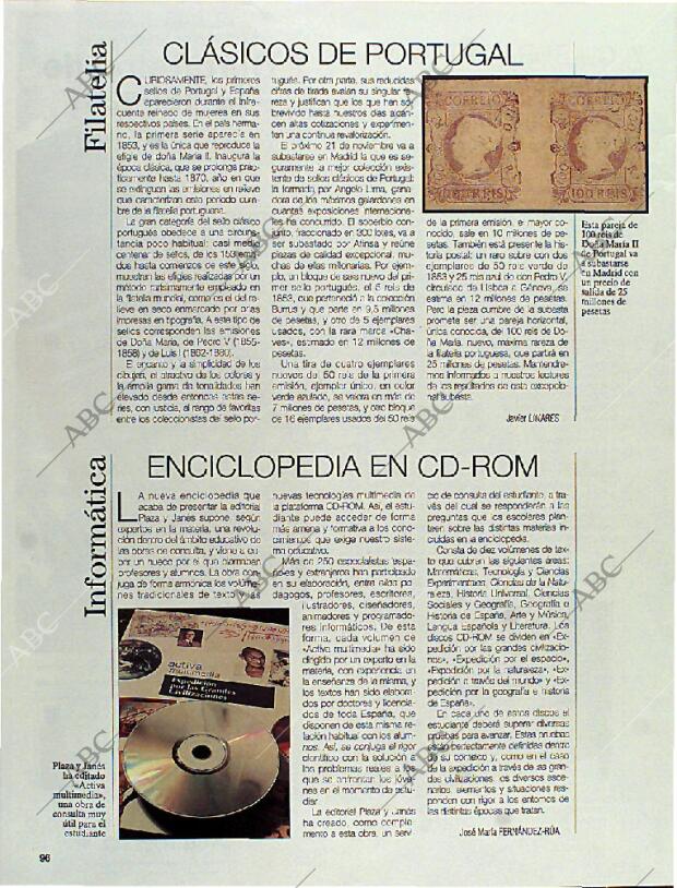 BLANCO Y NEGRO MADRID 22-10-1995 página 96