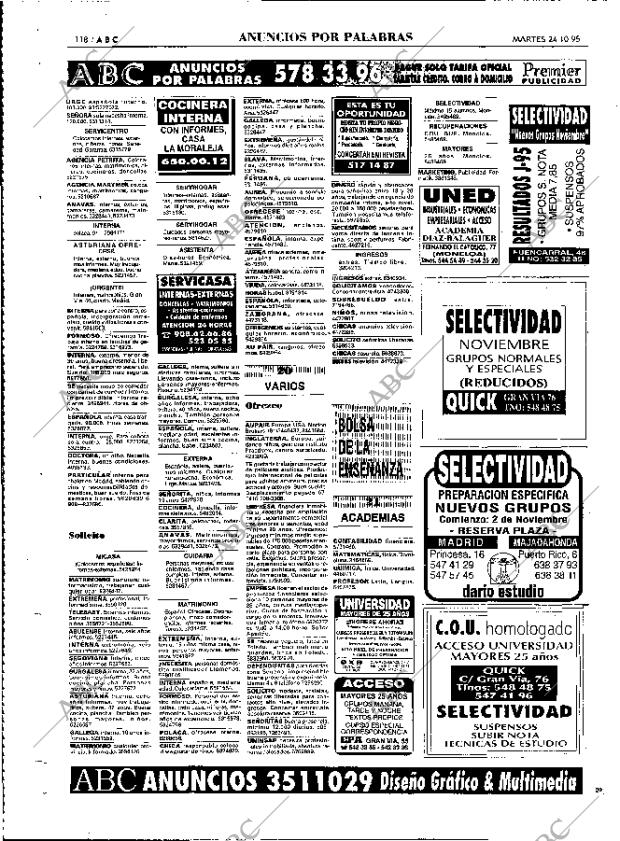 ABC MADRID 24-10-1995 página 118