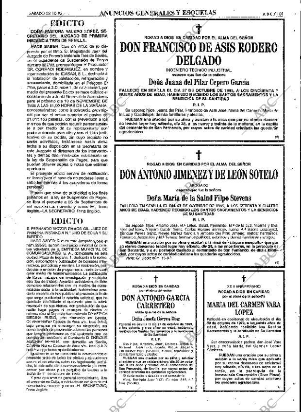 ABC SEVILLA 28-10-1995 página 101