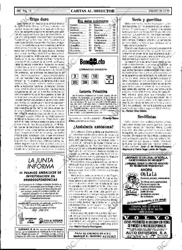 ABC SEVILLA 28-10-1995 página 18