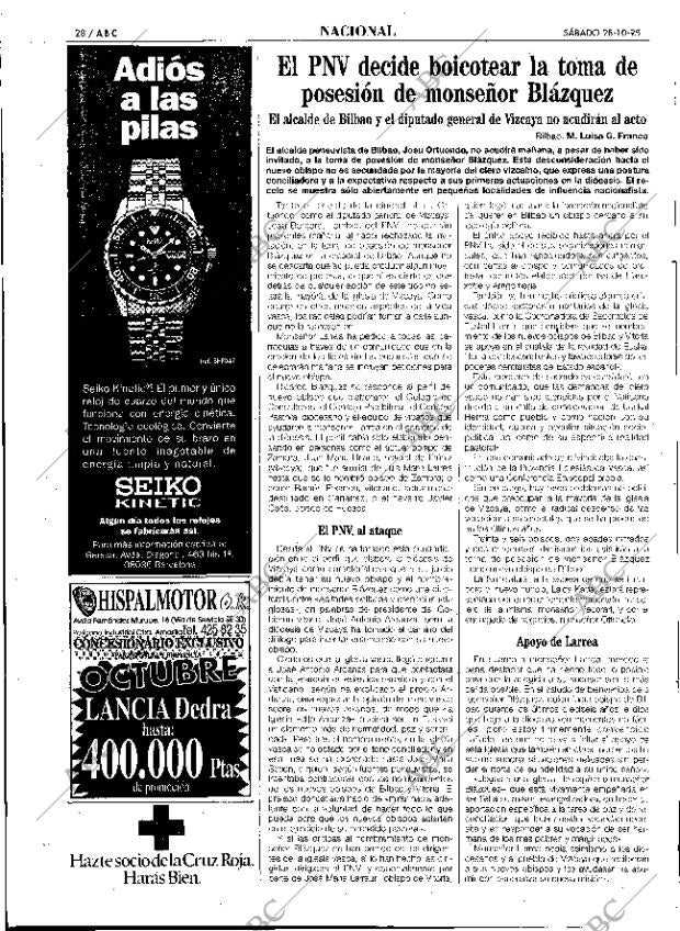 ABC SEVILLA 28-10-1995 página 28