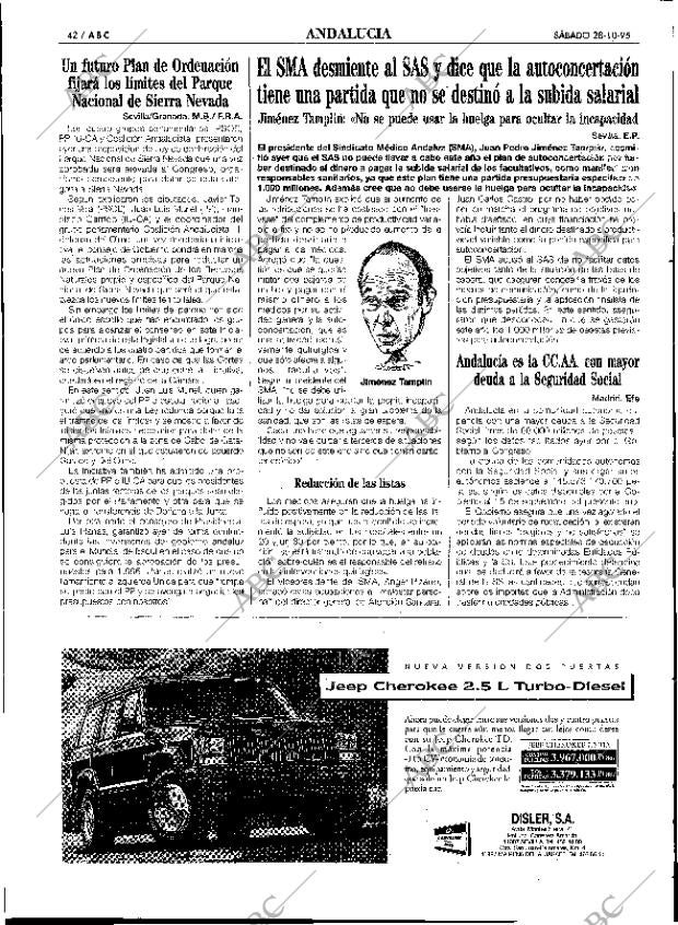 ABC SEVILLA 28-10-1995 página 42