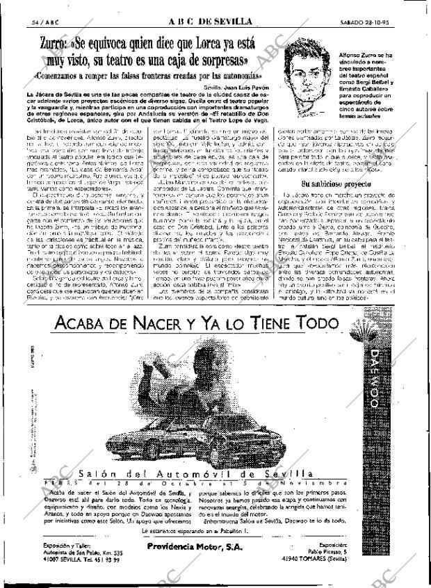 ABC SEVILLA 28-10-1995 página 54