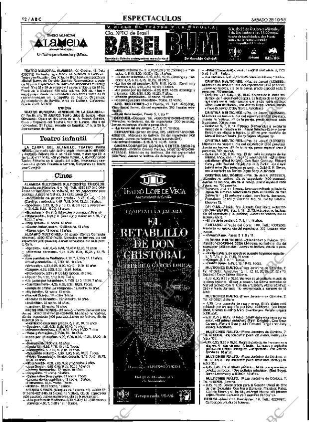 ABC SEVILLA 28-10-1995 página 92