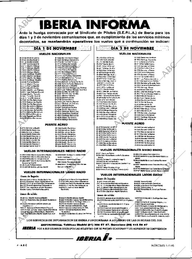 ABC MADRID 01-11-1995 página 4
