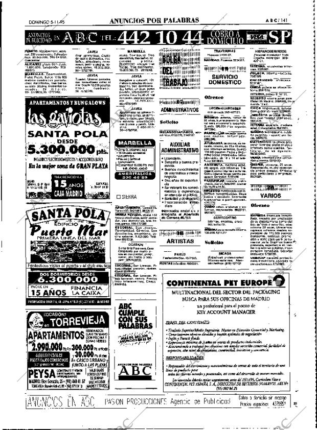 ABC MADRID 05-11-1995 página 141