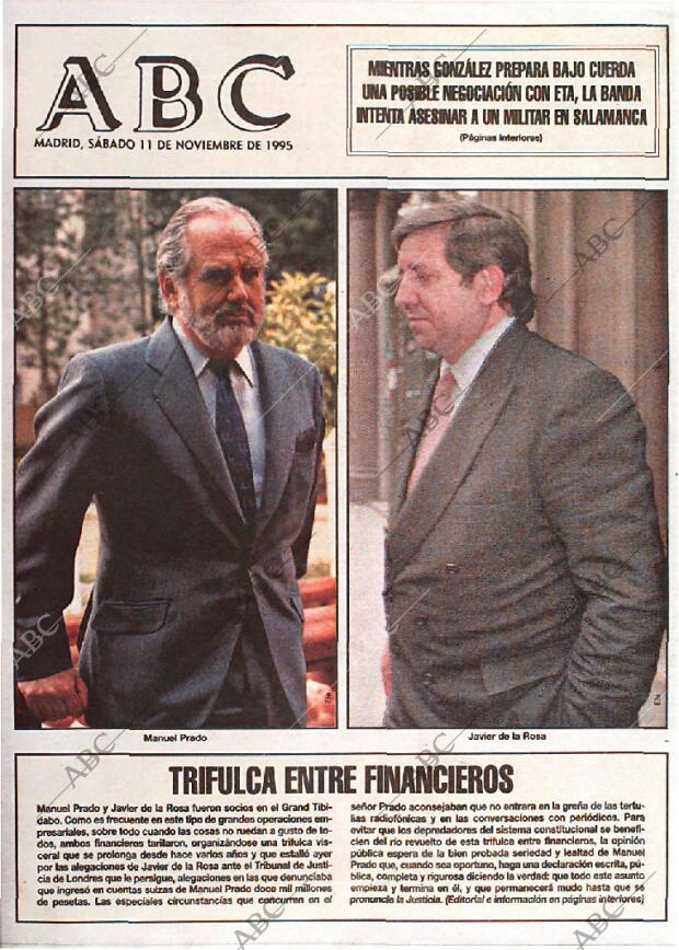 ABC MADRID 11-11-1995 página 1
