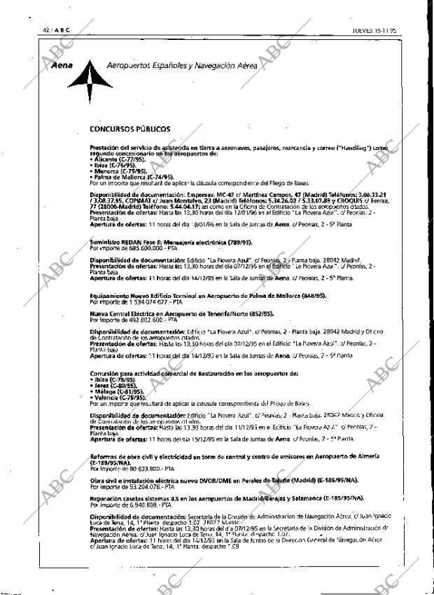 ABC MADRID 16-11-1995 página 42