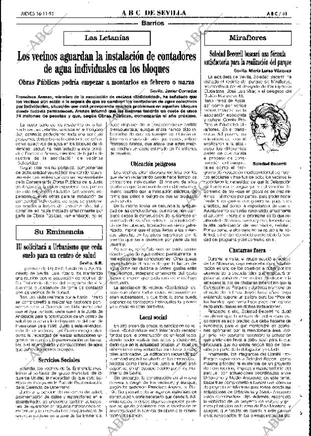 ABC SEVILLA 16-11-1995 página 61