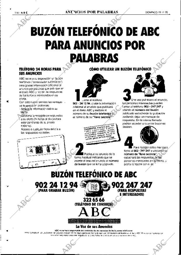 ABC MADRID 19-11-1995 página 116