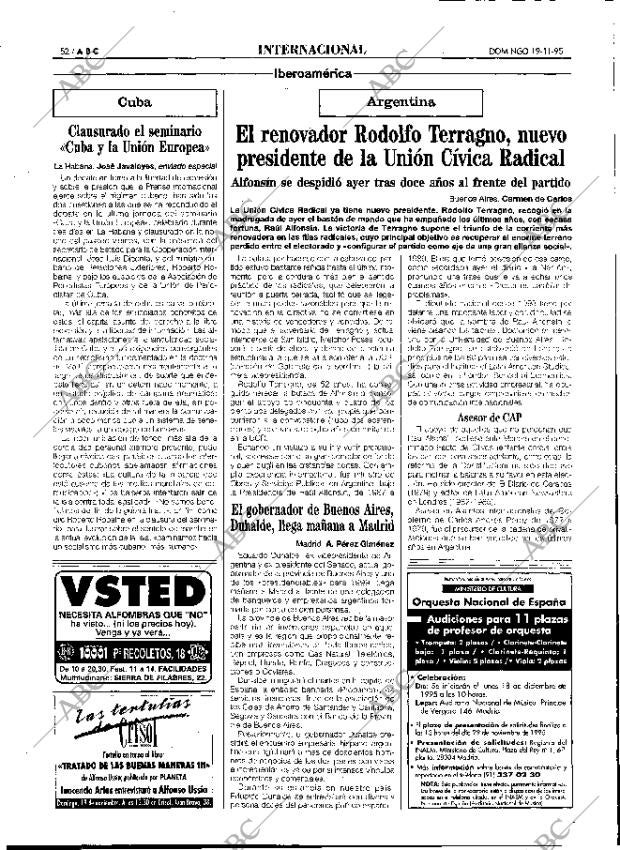 ABC MADRID 19-11-1995 página 52