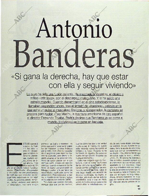 BLANCO Y NEGRO MADRID 19-11-1995 página 65