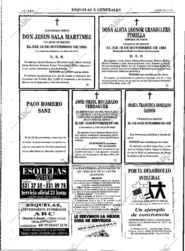 ABC MADRID 20-11-1995 página 118