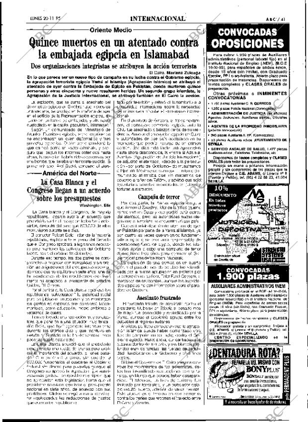 ABC SEVILLA 20-11-1995 página 41