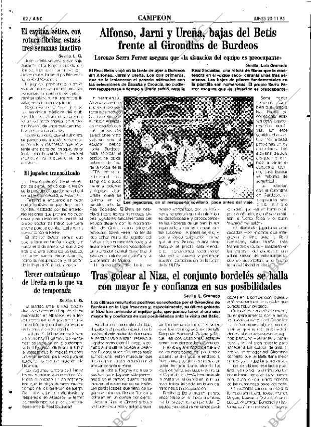 ABC SEVILLA 20-11-1995 página 82