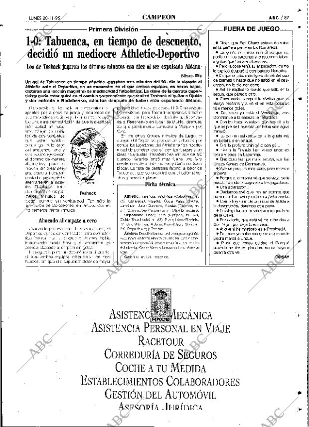 ABC SEVILLA 20-11-1995 página 87