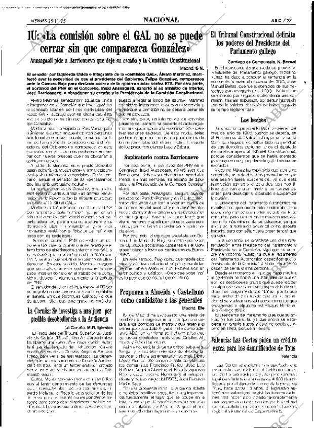 ABC SEVILLA 25-11-1995 página 27