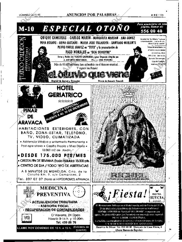 ABC MADRID 26-11-1995 página 133