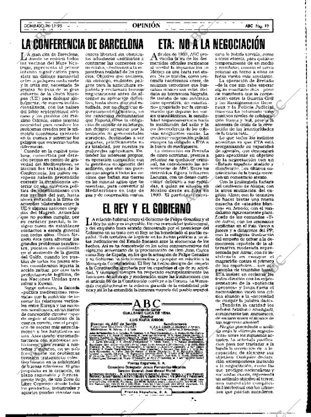 ABC MADRID 26-11-1995 página 19