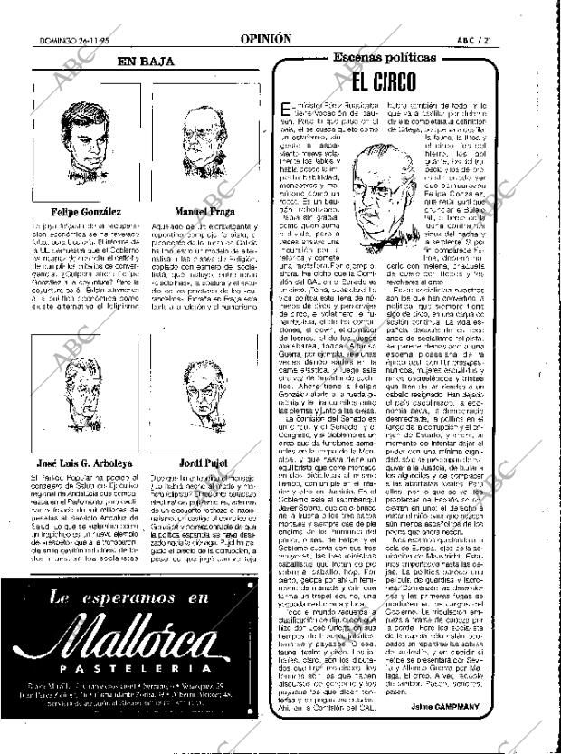 ABC MADRID 26-11-1995 página 21