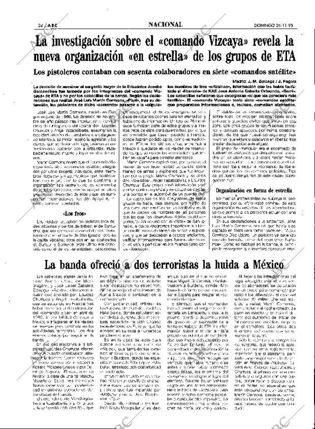 ABC MADRID 26-11-1995 página 24