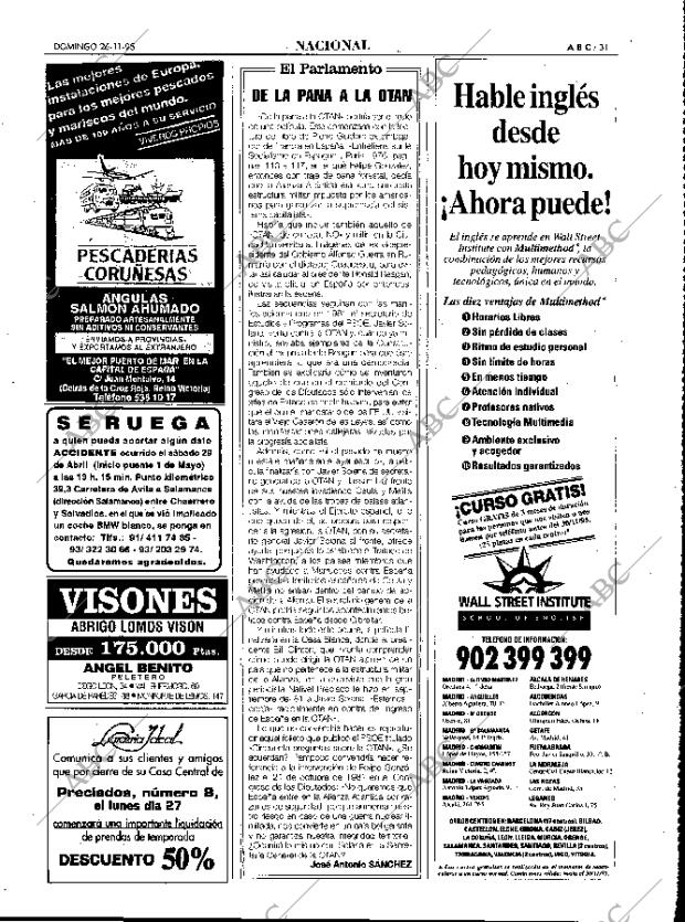 ABC MADRID 26-11-1995 página 31