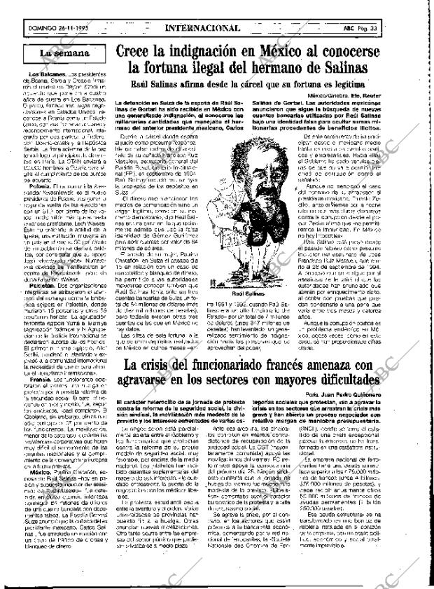 ABC MADRID 26-11-1995 página 33