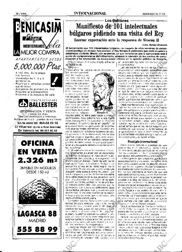 ABC MADRID 26-11-1995 página 38