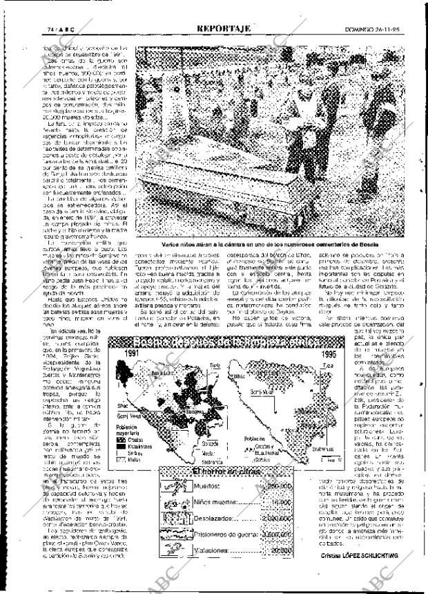 ABC MADRID 26-11-1995 página 74
