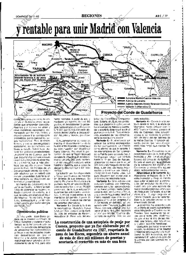 ABC MADRID 26-11-1995 página 77