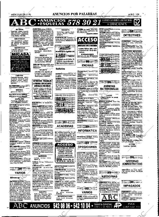 ABC MADRID 29-11-1995 página 109