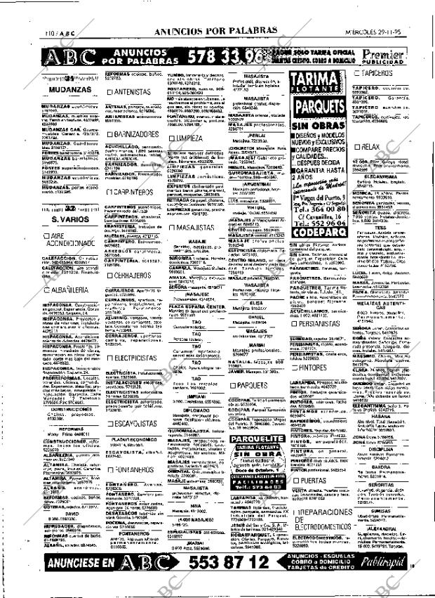 ABC MADRID 29-11-1995 página 110