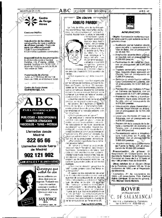 ABC MADRID 29-11-1995 página 49