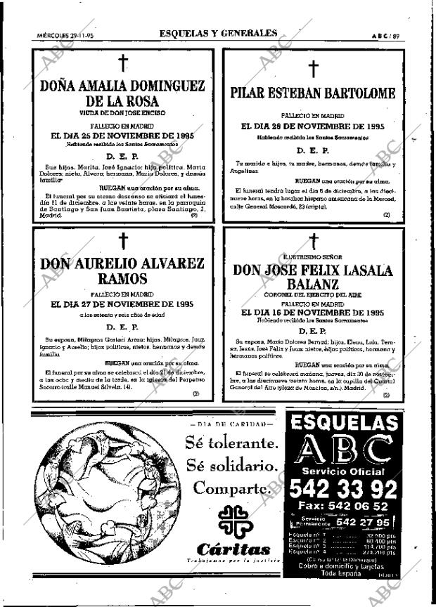 ABC MADRID 29-11-1995 página 89