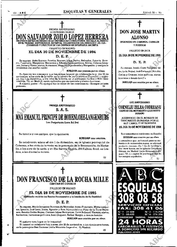 ABC MADRID 30-11-1995 página 104