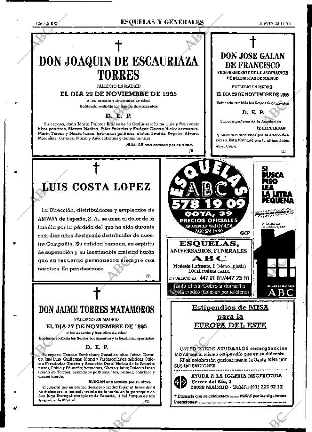 ABC MADRID 30-11-1995 página 106