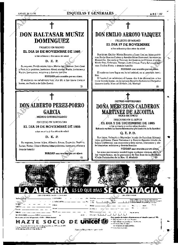 ABC MADRID 30-11-1995 página 107