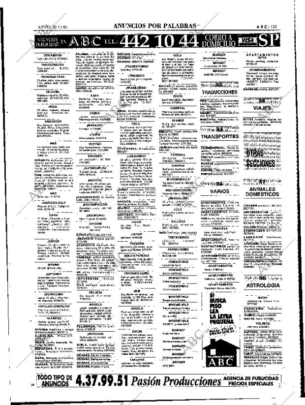 ABC MADRID 30-11-1995 página 133