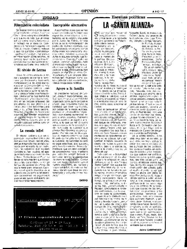 ABC MADRID 30-11-1995 página 17