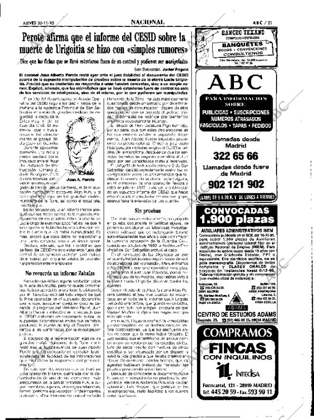 ABC MADRID 30-11-1995 página 21