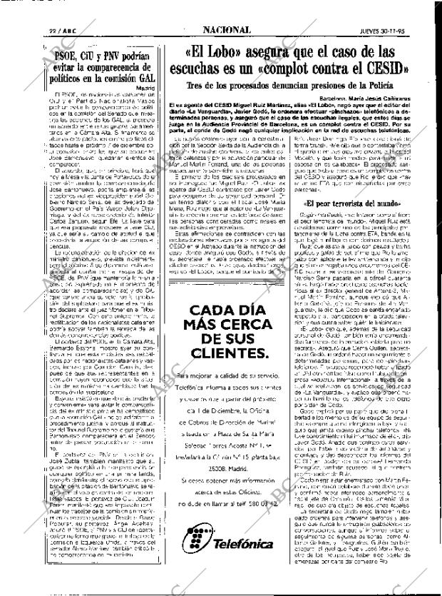 ABC MADRID 30-11-1995 página 22