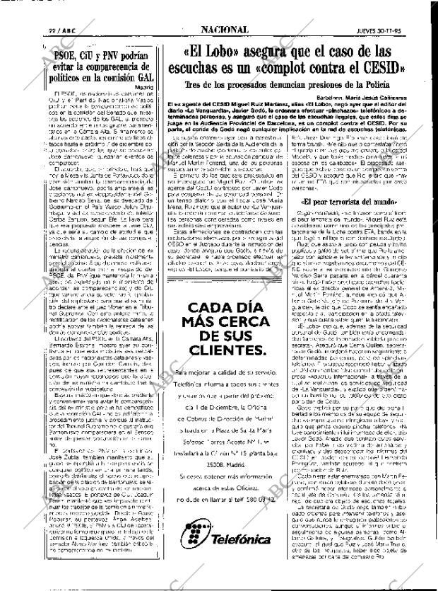 ABC MADRID 30-11-1995 página 22