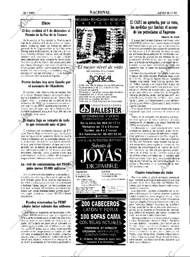 ABC MADRID 30-11-1995 página 26