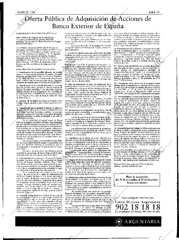 ABC MADRID 30-11-1995 página 41