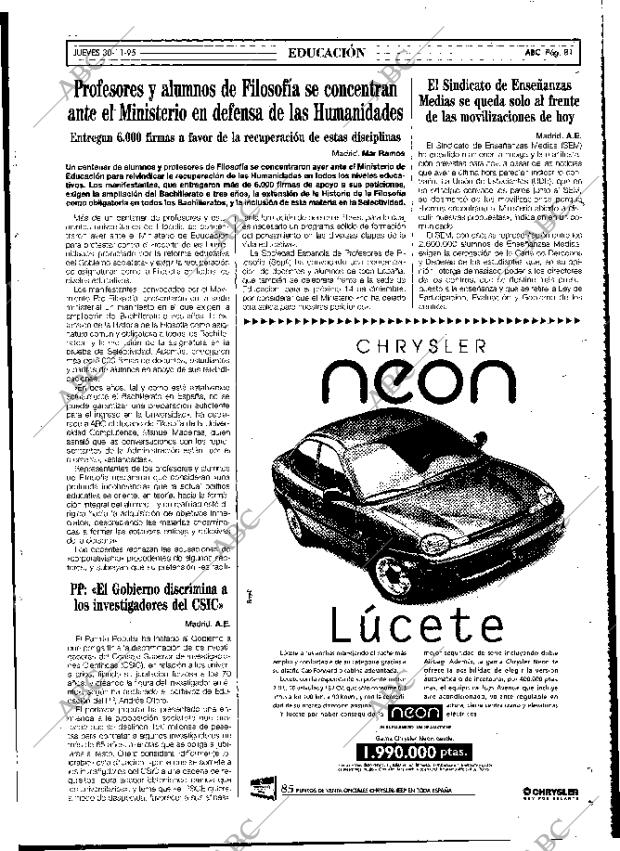 ABC MADRID 30-11-1995 página 81