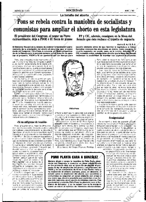 ABC MADRID 30-11-1995 página 83