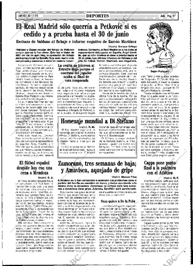 ABC MADRID 30-11-1995 página 87