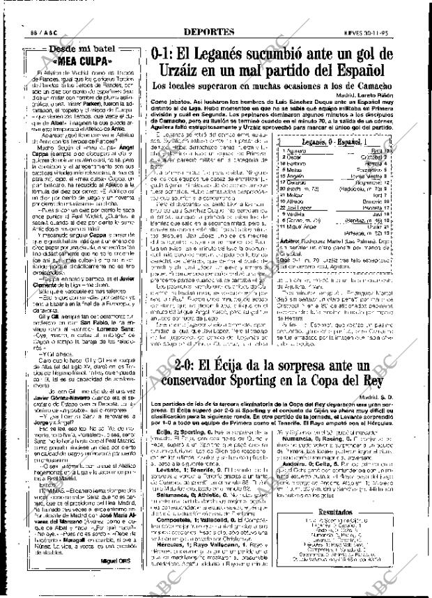ABC MADRID 30-11-1995 página 88